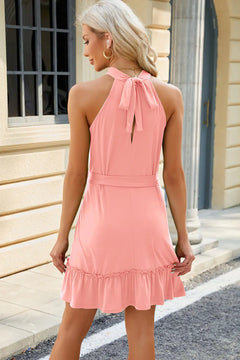 Elegant Grecian Tied Dress