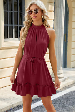 Elegant Grecian Tied Dress