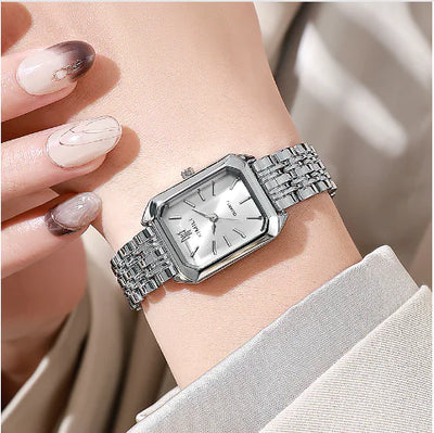 Chic Square Dial Steel Watch